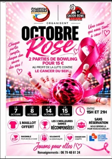 Octobre rose : le bowling se mobilise