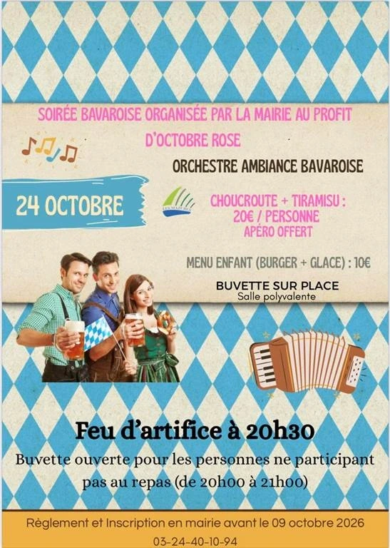 Soirée Bavaroise au profit d'octobre rose