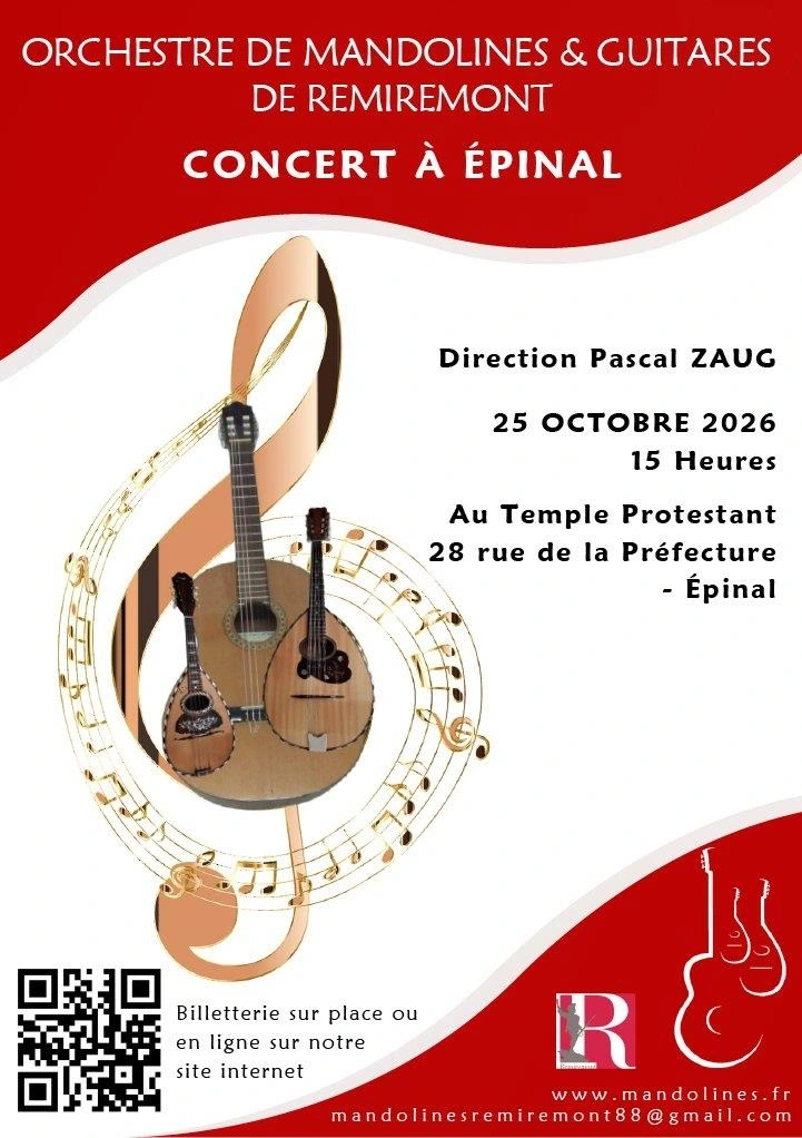 Concert exceptionnel de l'Orchestre de Mandolines et Guitares de Remiremont