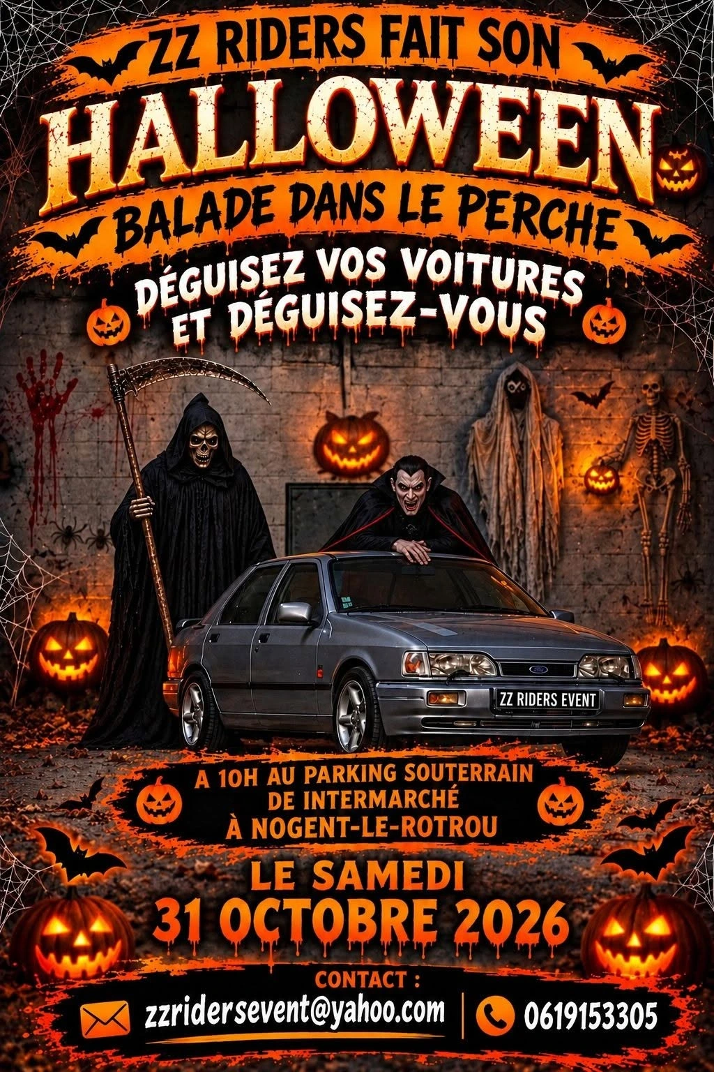 Balade en voiture spéciale Halloween