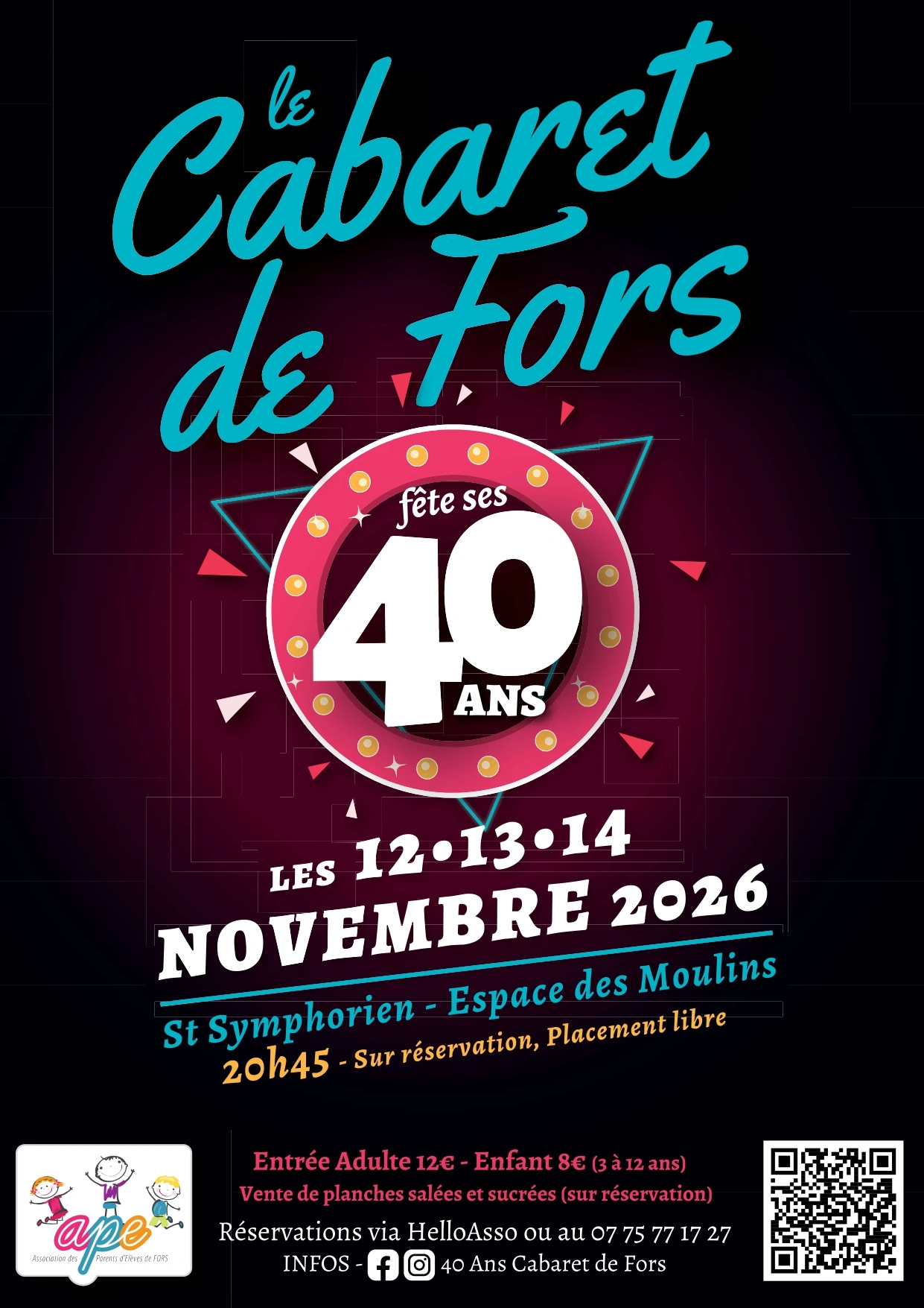 Le cabaret de Fors fête ses 40 ans à Saint-Symphorien