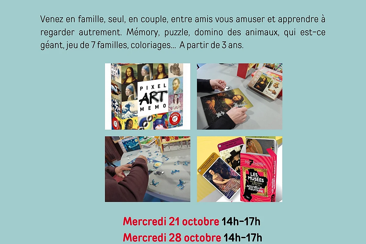 Après-midi jeux sur le thème de l'art !