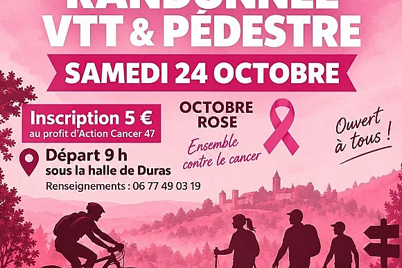 Randonnée pédestre et VTT "octobre rose"