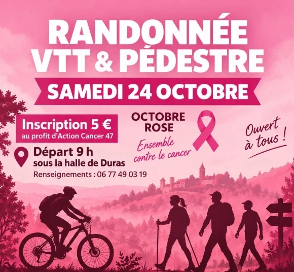 Randonnée pédestre et VTT "octobre rose"
