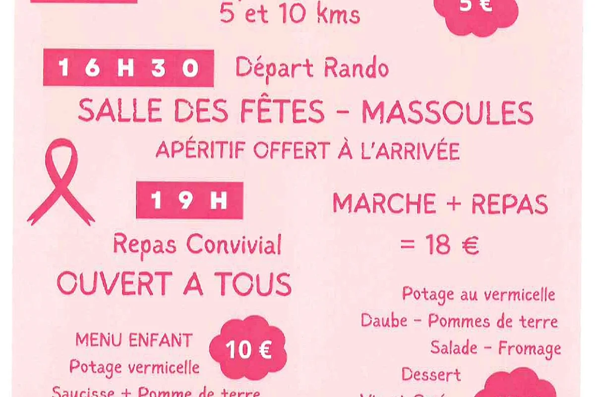 OCTOBRE ROSE à Massoulès