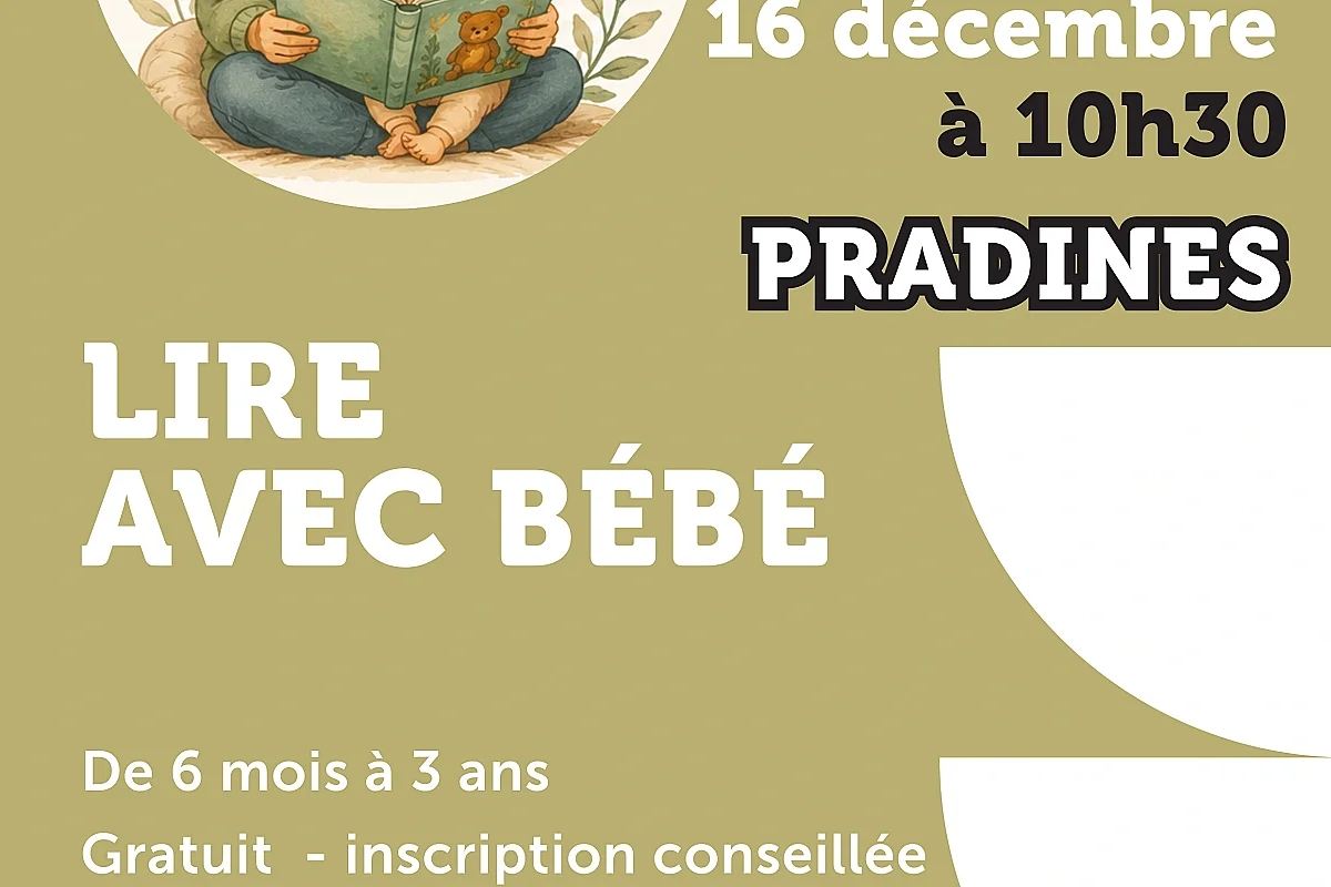 Lire avec bébé à la médiathèque de Pradines