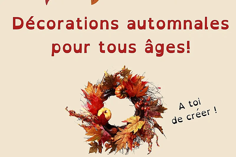 Musée du Liège et du Bouchon : atelier décorations automnales
