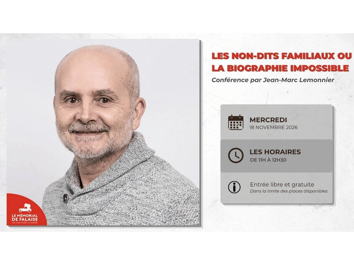 Conférence "Les non-dits familiaux ou la biographie impossible " par Jean-Marc Lemonnier