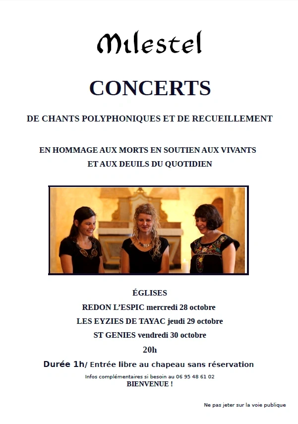 Concert Milestel - chants polyphoniques