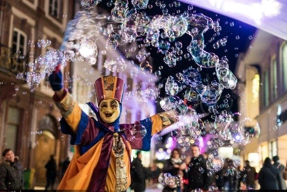 Déambulation : bulles de savon géantes