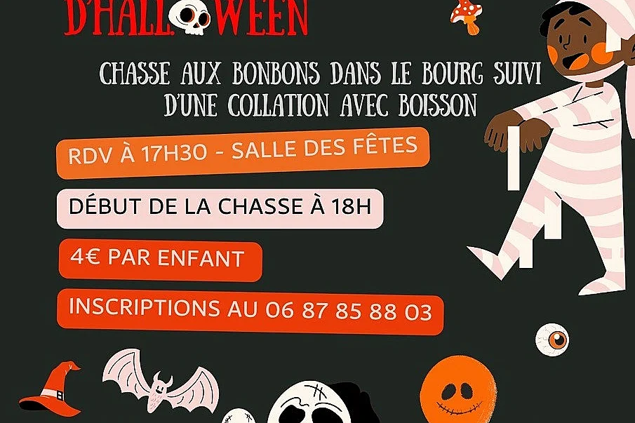Chasse aux bonbons d'Halloween