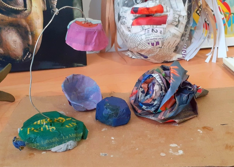 Atelier de création intergénérationnel - Papier mâché
