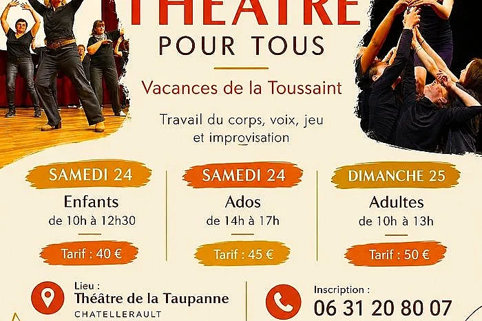 Stages théâtre enfants ados adultes
