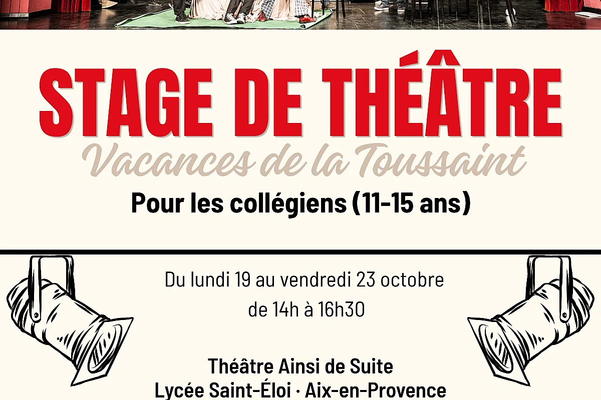 Stage de Théâtre Collégiens au théâtre Ainsi de Suite