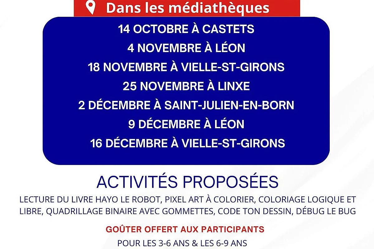 Atelier numérique sans écran
