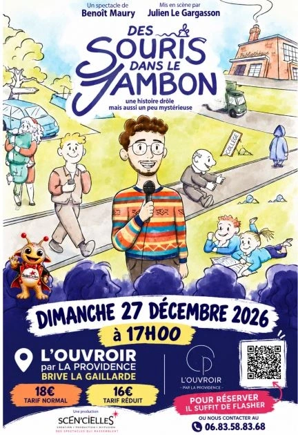 Spectacle  « Des souris dans le jambon » de Benoît Maury (L'Ouvroir)