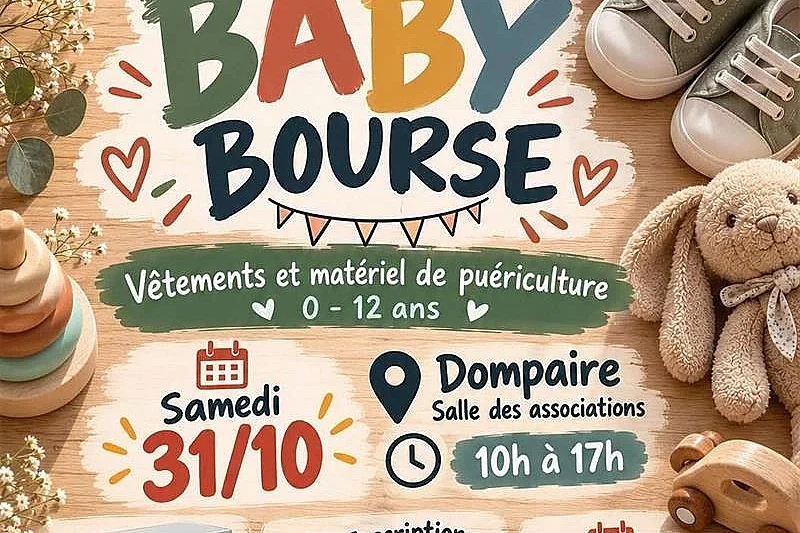 Baby bourse aux vêtements, jeux et livres