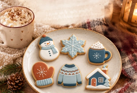 Atelier de décoration de biscuits d'hiver au Jardin des Thés