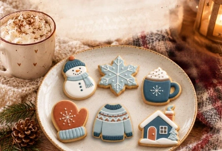 Atelier de décoration de biscuits d'hiver au Jardin des Thés