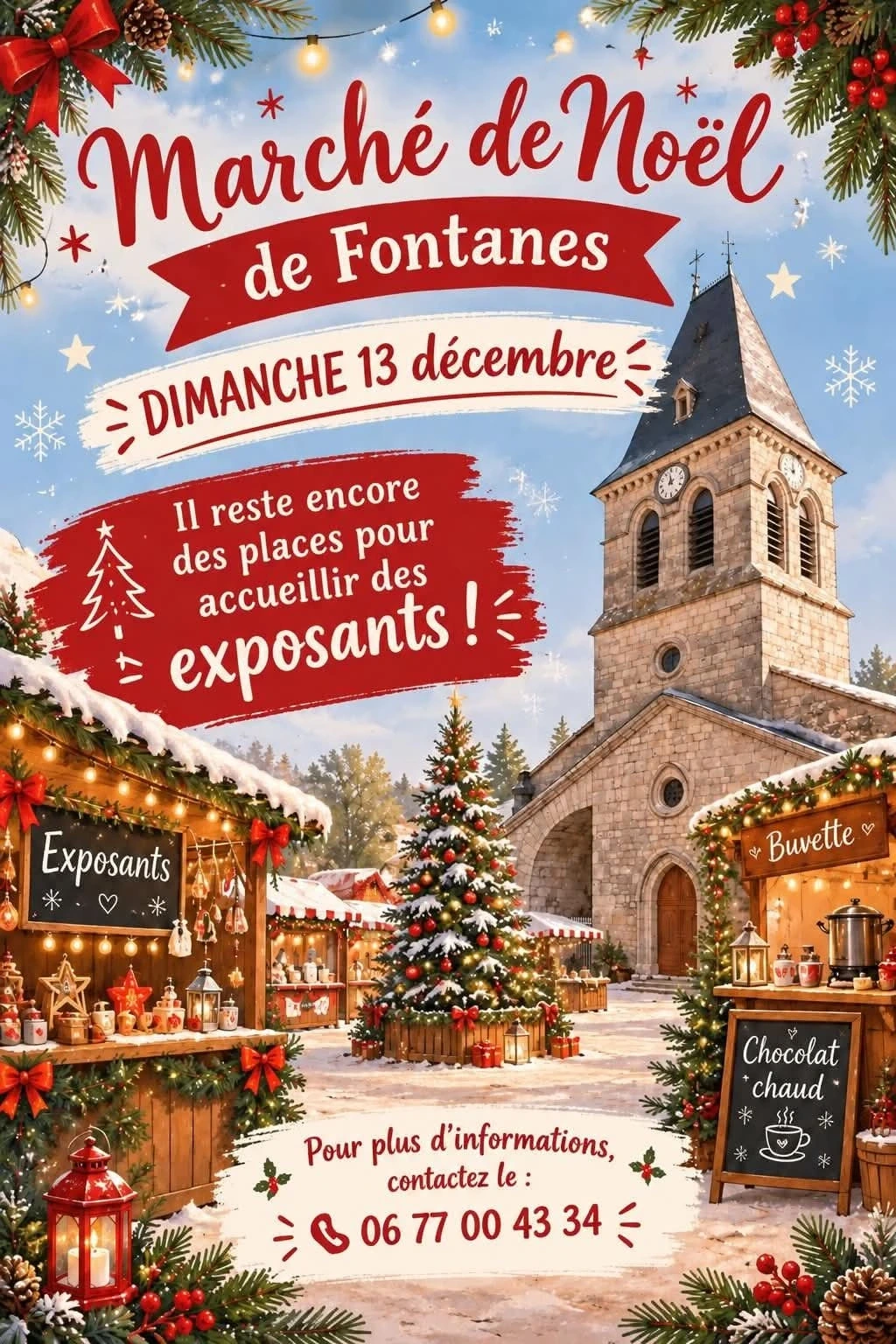 Marché de noël à Fontanes