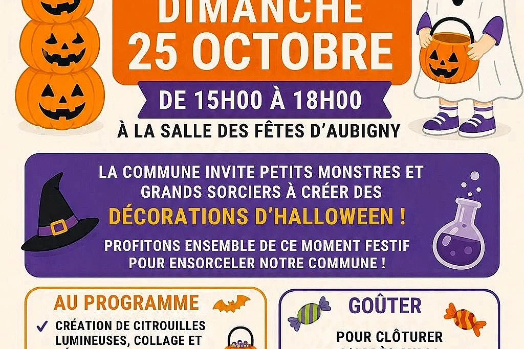Célèbrez Halloween à Aubigny !
