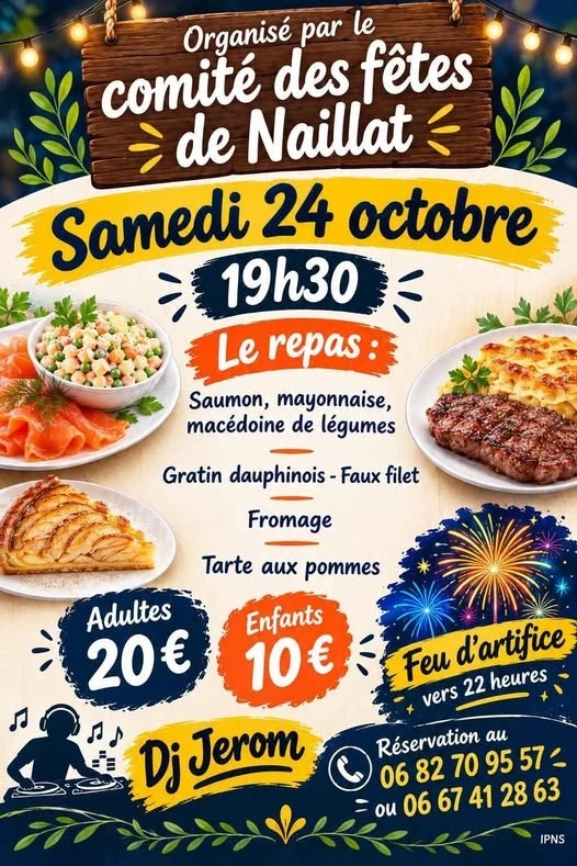 Repas + feu d'artifice