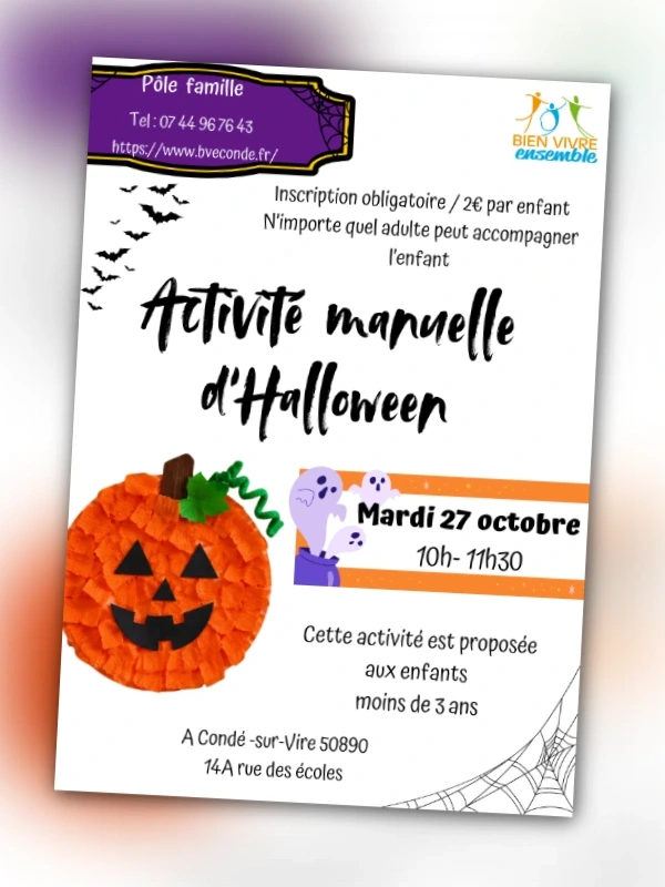 Atelier manuel d'Halloween
