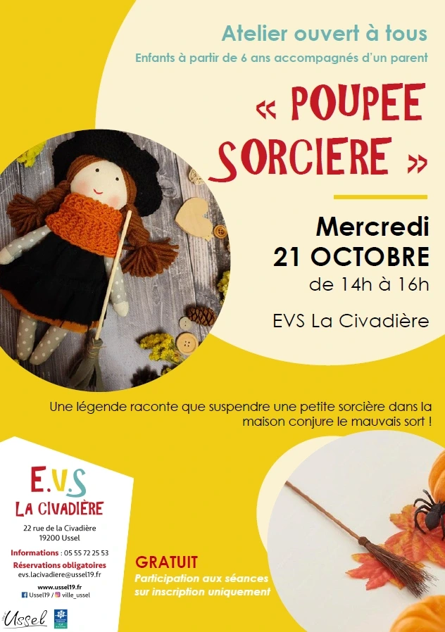 Atelier "poupée sorcière"
