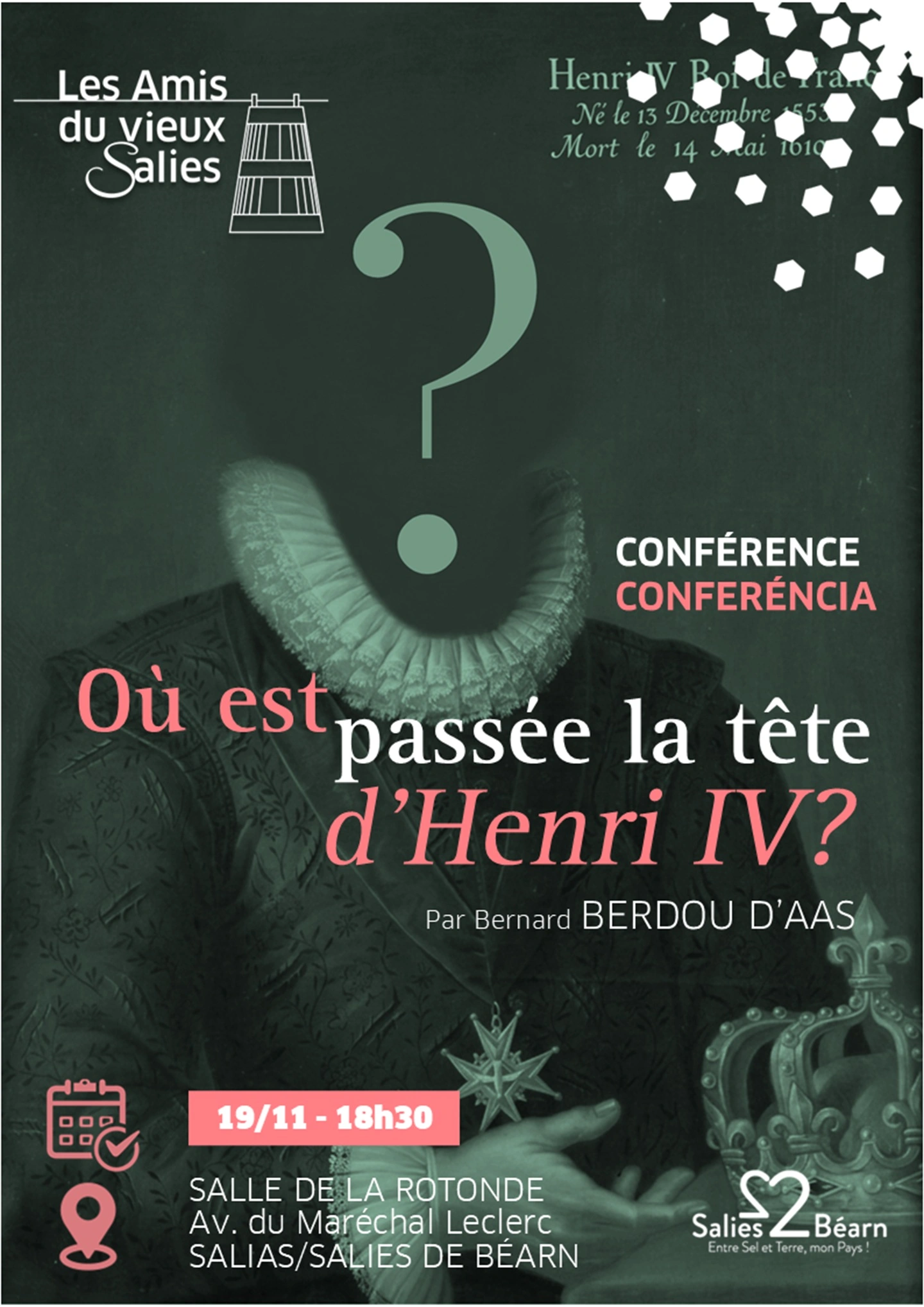 Conférence sur le mystère de la tête disparue d'Henri IV