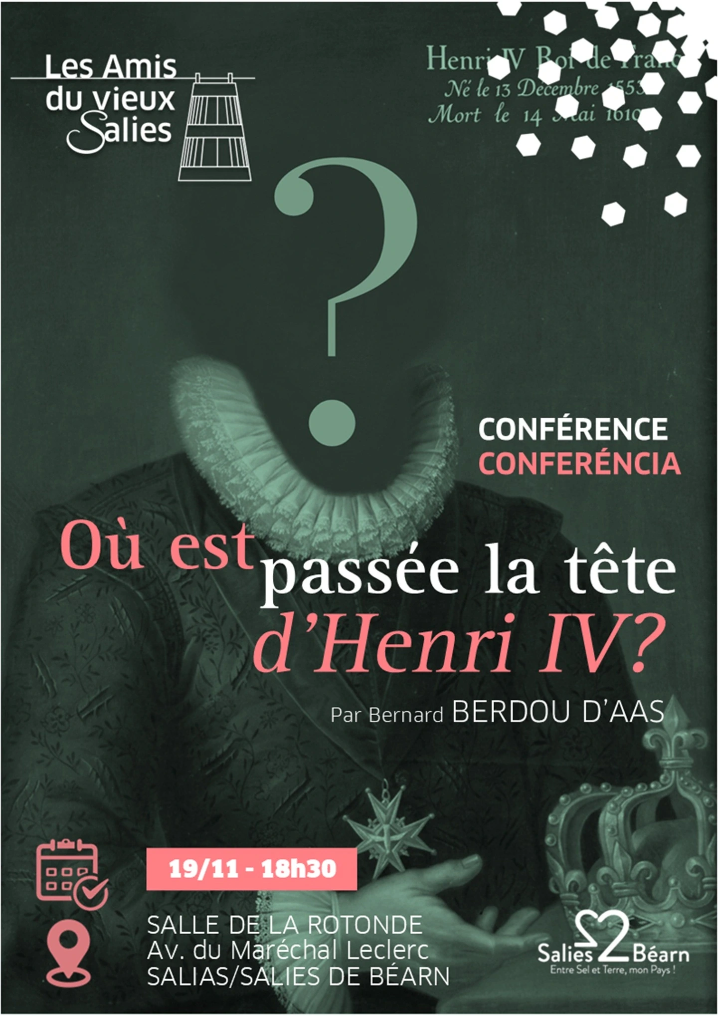 Conférence sur le mystère de la tête disparue d'Henri IV