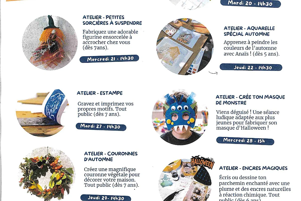 ATELIER:  GRAND JOUR D'HALLOWEEN !