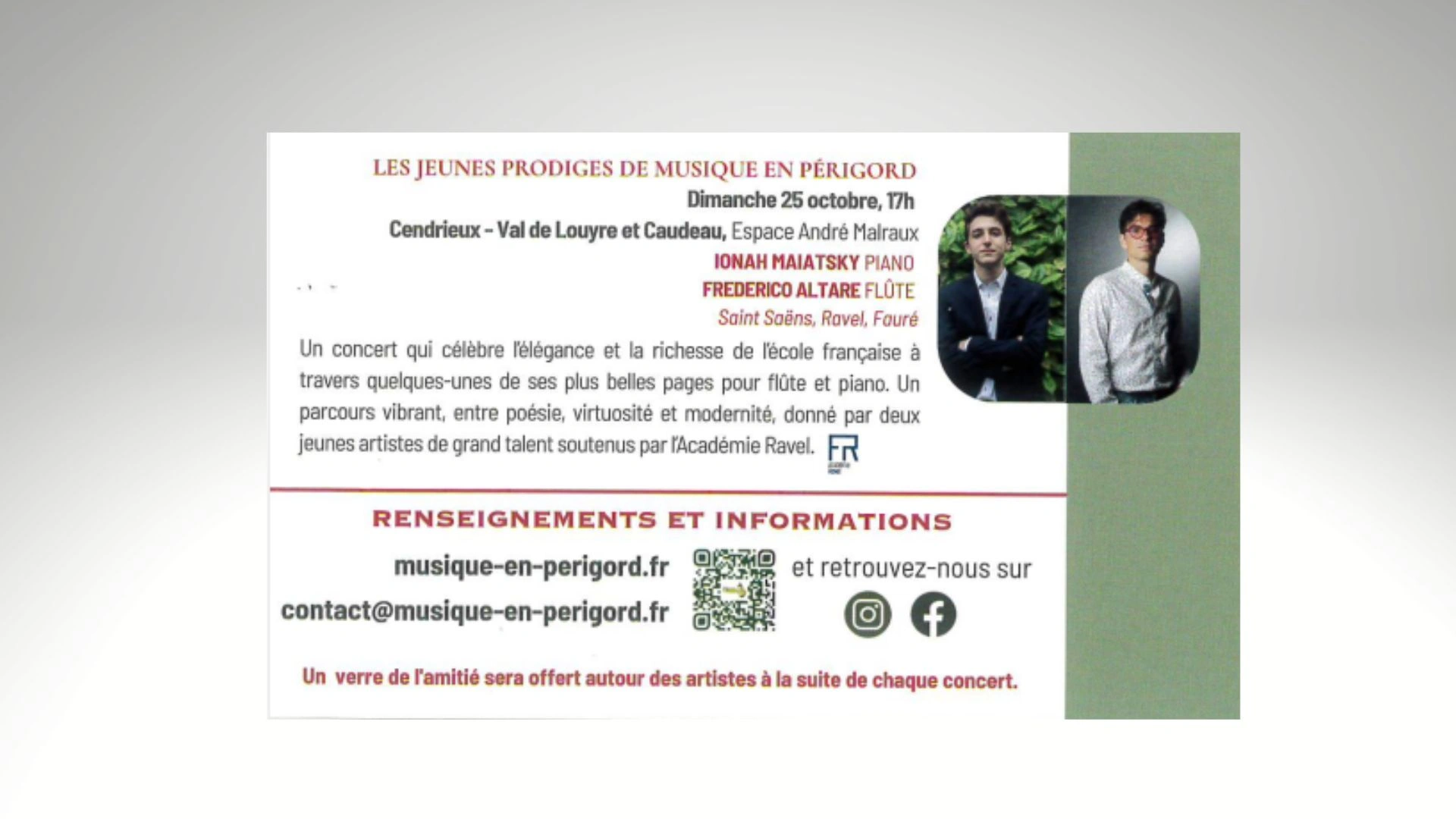 Concert piano flûte