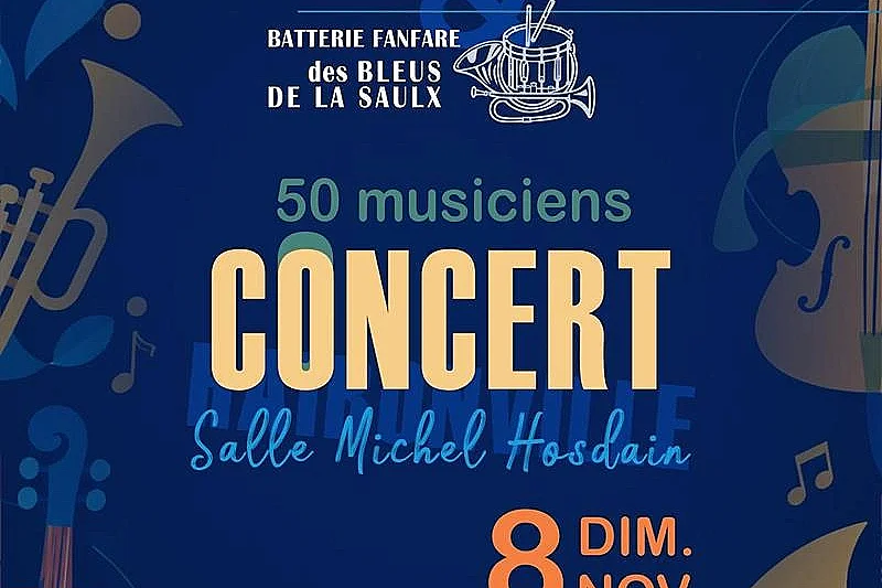 Concert de la batterie fanfare Les Bleus de la Saulx