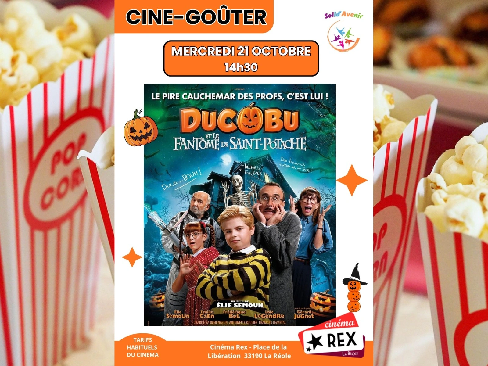 Ciné-goûter : Ducobu et le fantôme de Saint-Potache