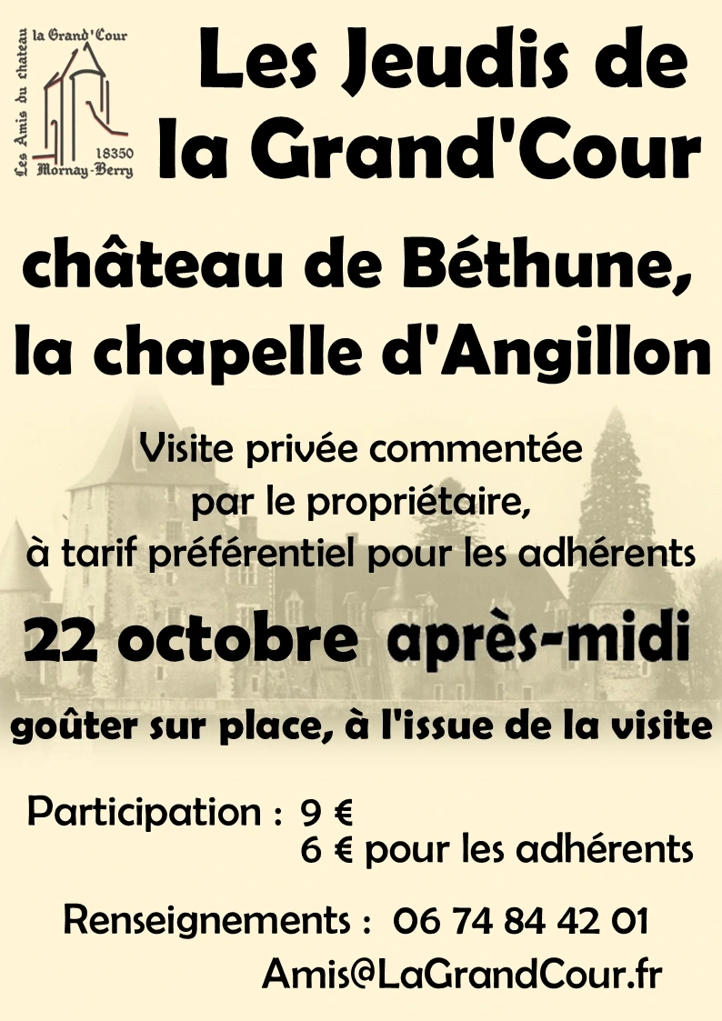 Les Jeudis de la Grand'Cour : Visite du château de Béthune
