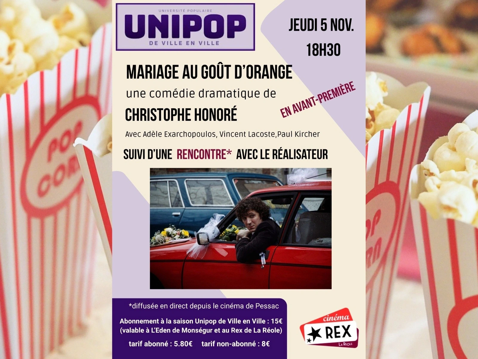 Séance Unipop : Mariage au goût d'orange