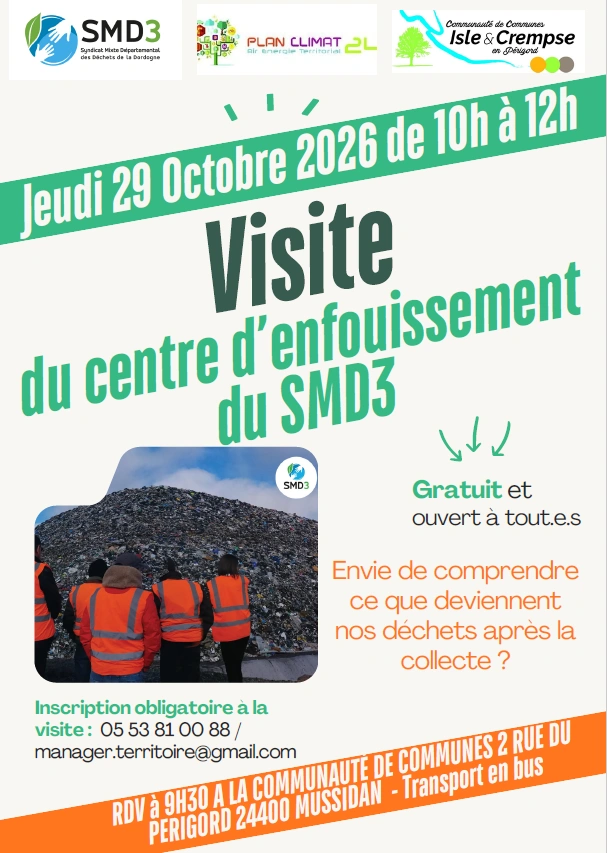 Visite du centre d’enfouissement SMD3