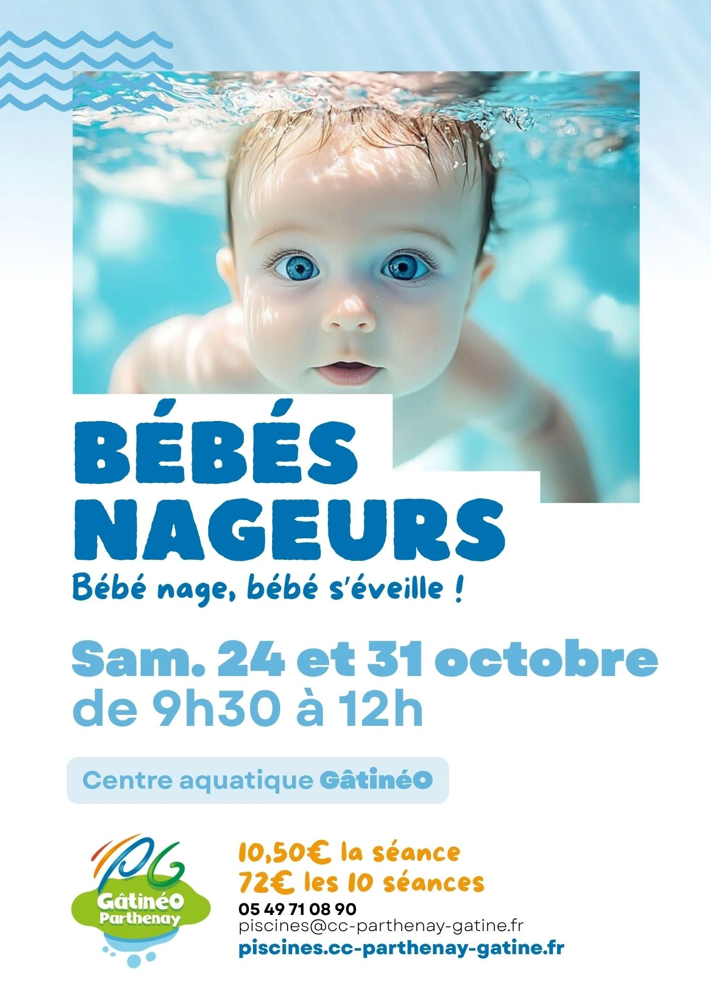 Cours bébés nageurs