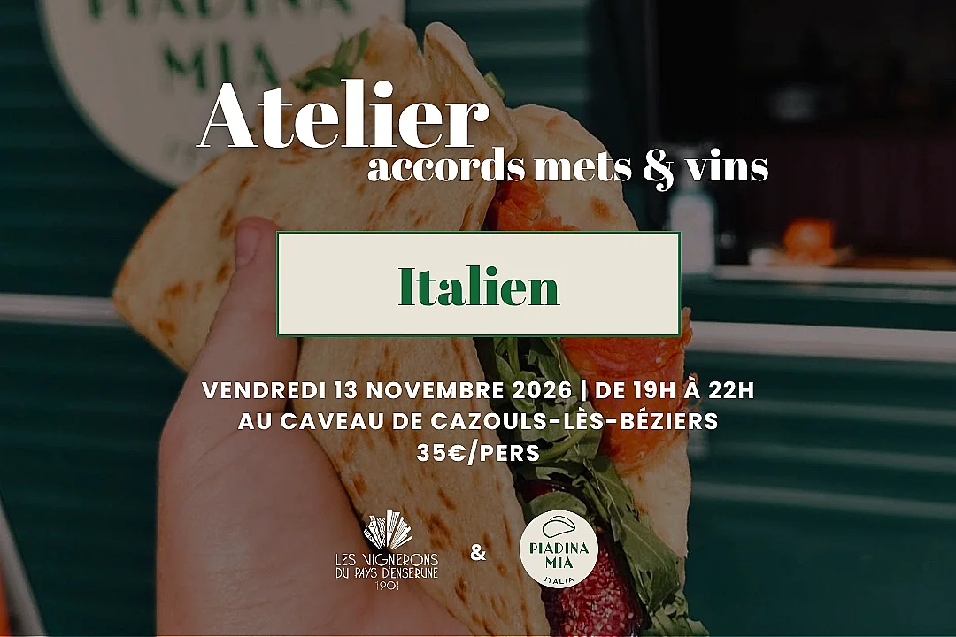 ATELIER ACCORDS METS & VINS: SPÉCIAL ITALIE