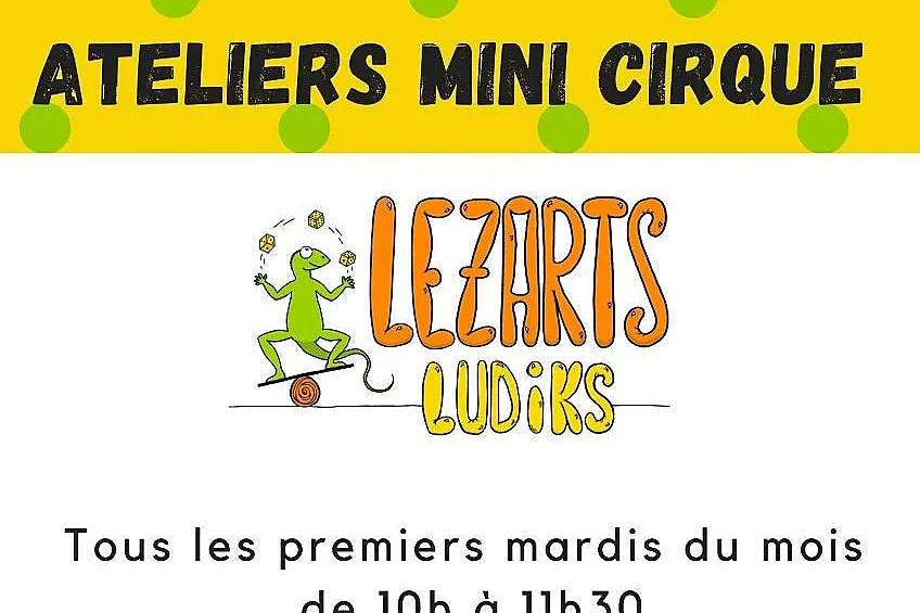 Atelier de cirque avec Lezarts Ludiks pour les moins de 3 ans