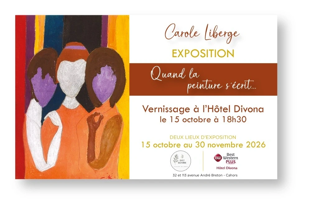 Exposition de Carole Liberge au restaurant Chez Suzanne