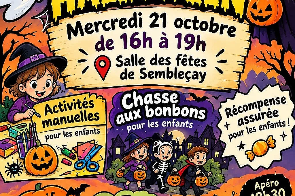 Activité Halloween à Sembleçay