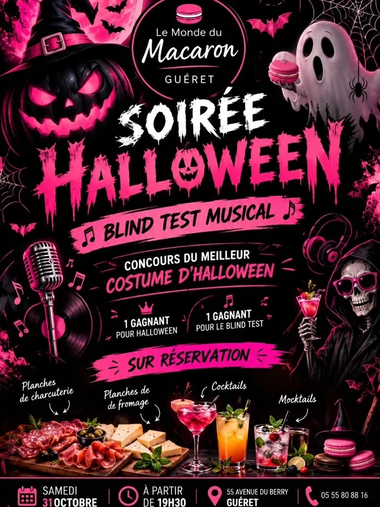 Soirée blind test d'halloween