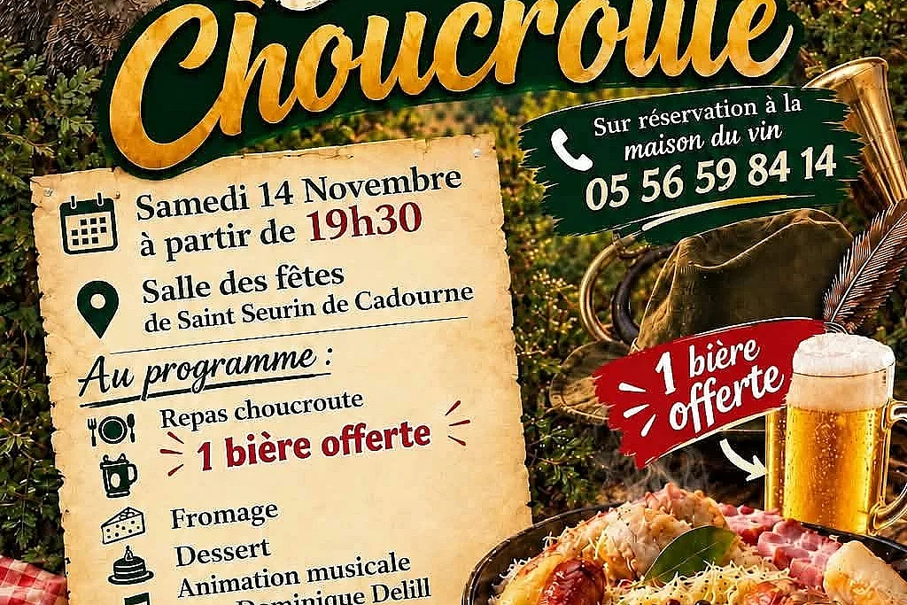Soirée choucroute à Saint-Seurin-de-Cadourne