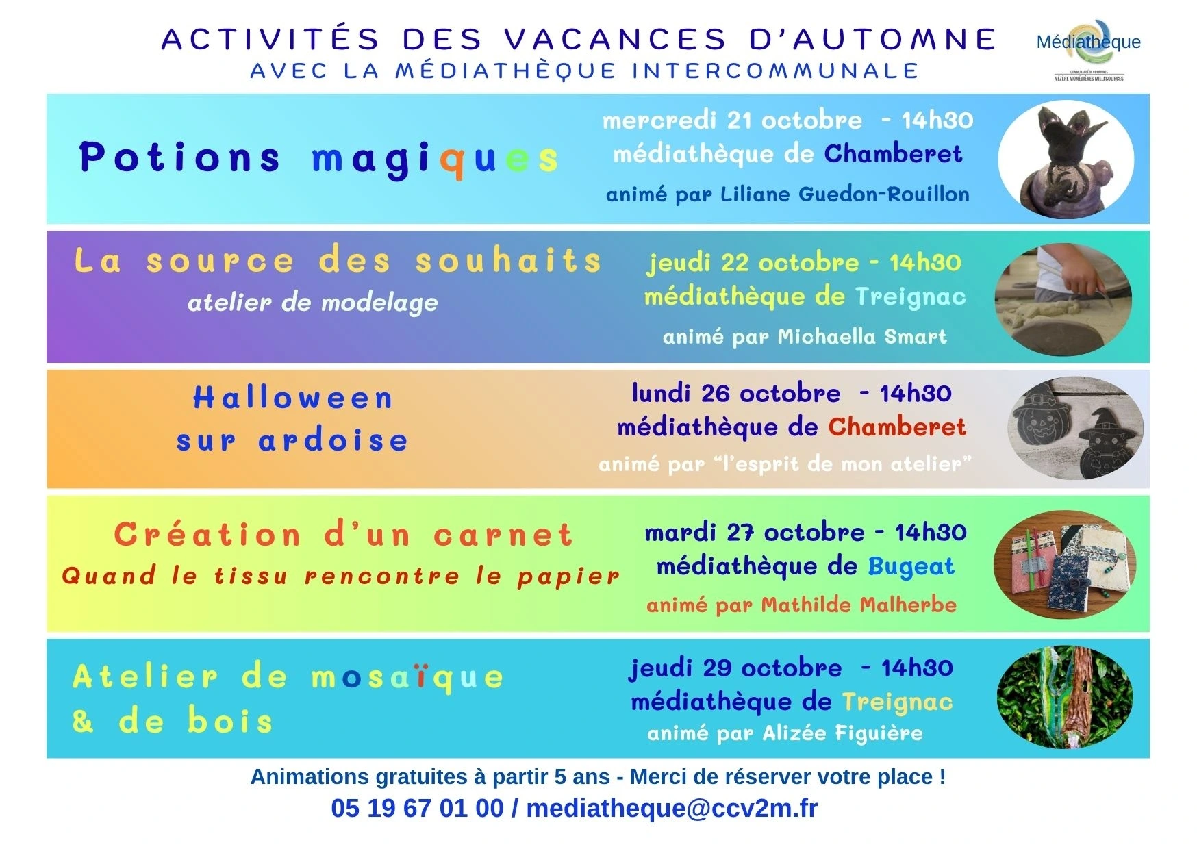 Médiathèque : Halloween sur ardoise