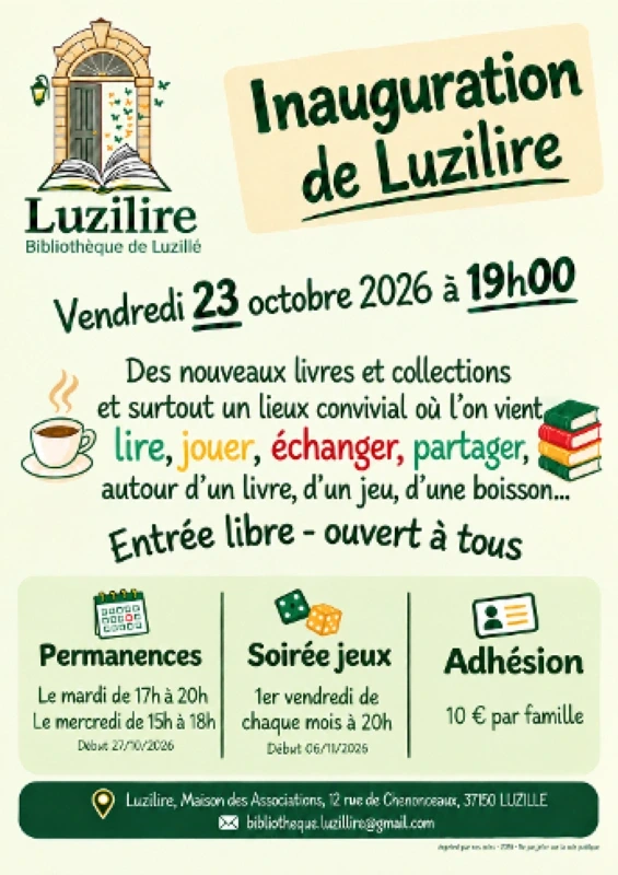 Inauguration de Luzilire - Luzilire (Bibliothèque de Luzilié)