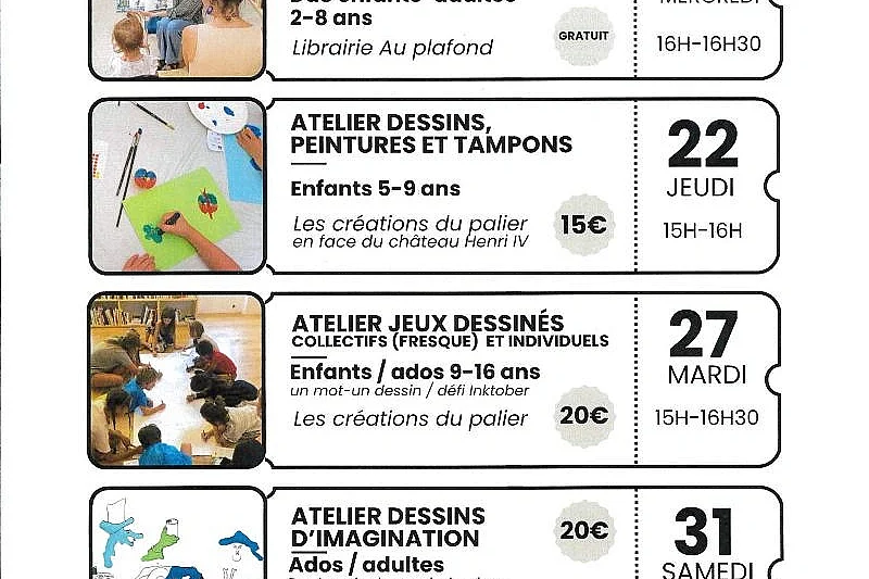 Atelier Dessins, Peintures et Tampons