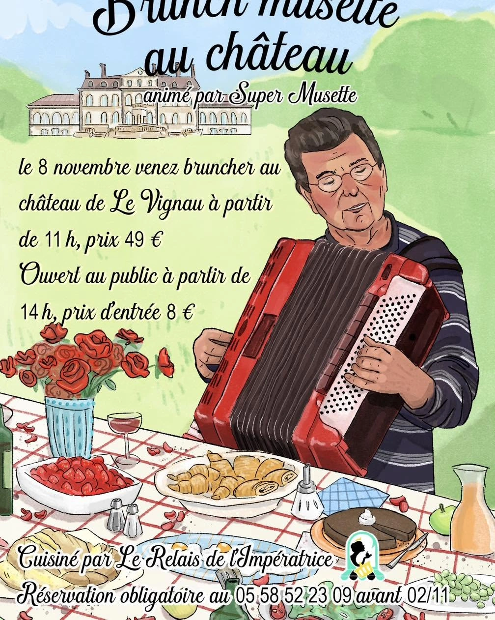 Brunch musette au château