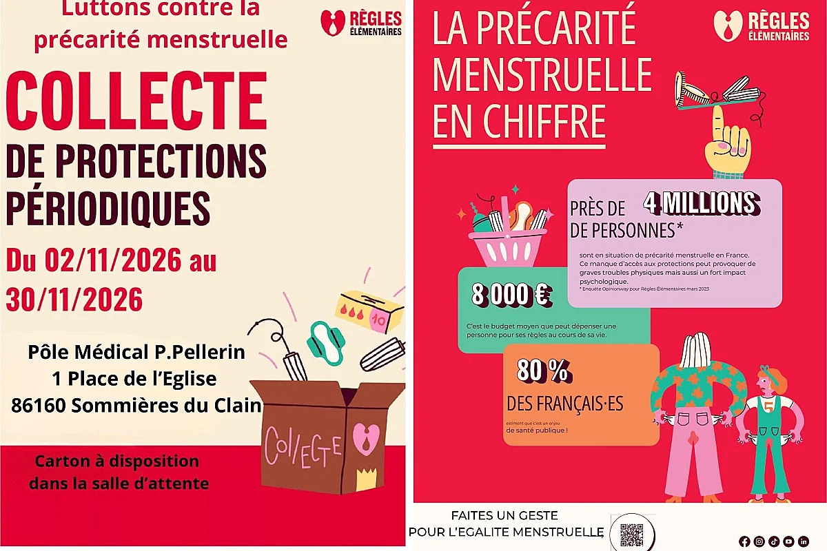 Collecte de protections périodiques