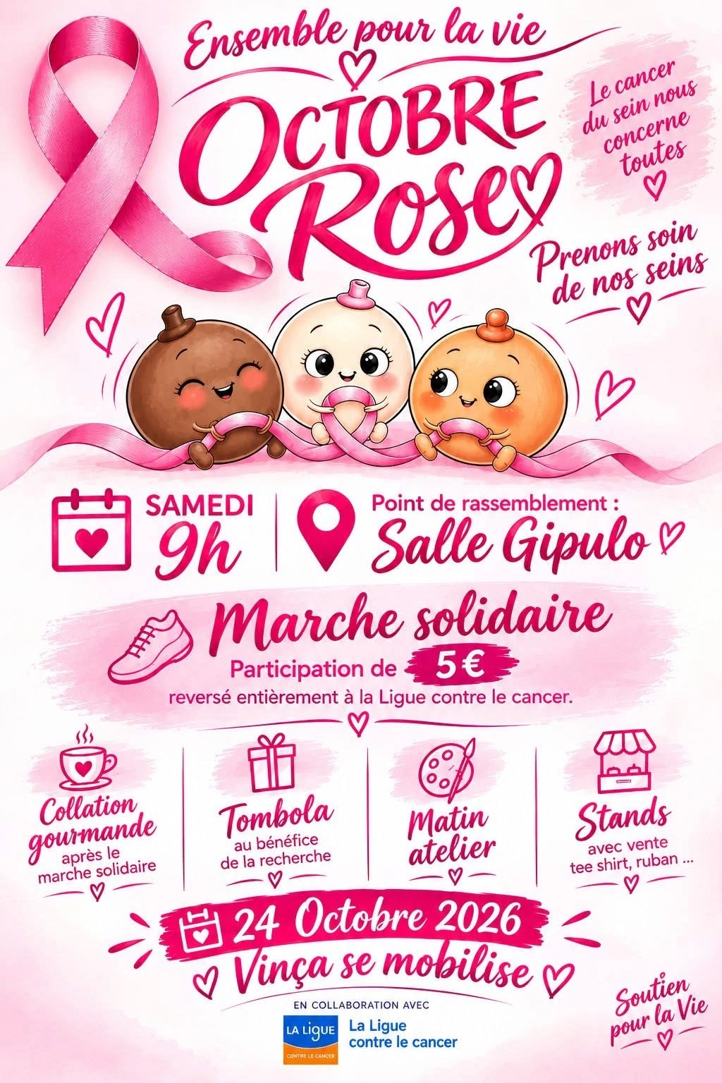 OCTOBRE ROSE : MARCHE SOLIDAIRE
